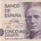 SPANIA 5000 PESETAS 1979 VF