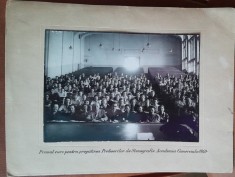 Fotografie pe carton, primul curs de pregatire al Profesorilor de Stenografie, Academia Comerciala 1940