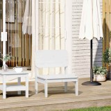 Gossi scaun de gradina, alb,60x52,5x72 cm, lemn masiv de pin