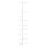 Cumpara ieftin Suport sticle de vin, de perete, 10 sticle, alb, metal