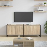 Cumpara ieftin Cabinet TV Sonoma 140 x 36 x 49.5 cm Lemn compozit