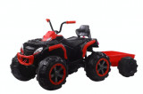 Cumpara ieftin ATV electric + Remorca, Kinderauto Offroad 70W 12V cu scaun tapitat, culoare Rosu