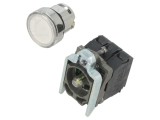 Comutator apasare Schneider Electric 22mm, LED, 1 NC NO, Tensiune 24V, IP66, Serie Harmony XB4