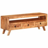 Cumpara ieftin Comoda TV, 110x30x40 cm, lemn masiv de acacia