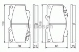 Set placute frana,frana disc TOYOTA HILUX III pick-up (KUN, TGN, LAN, GGN) (2004 - 2016) BOSCH 0 986 494 497