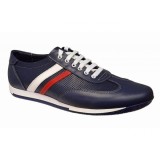 Pantofi casual barbati din piele naturala Bleumarin 102BLU