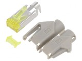 Mufă RJ45 Cat6a Aurită 8p8c 27-24AWG