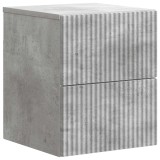vidaXL Dulap de noapte suspendat cu sertar Gri Beton 33 x 34,5 x 40 cm 898471