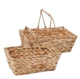 Cumpara ieftin Set 2 cosuri depozitare zambila apa maro 30 x 20,5 x 12 cm, 35 x 25,5 x 13 cm