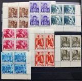 1936 - OETR Costume Nationale - LP 114 - blocuri de 4 MNH** colt de coala, Posta, Nestampilat