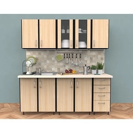 Bucatarie Aurora Stejar Sonoma Wenge 200 cm