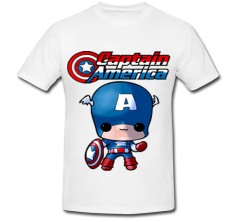 Tricou &amp;quot; Captain America - Cartoon &amp;quot; foto