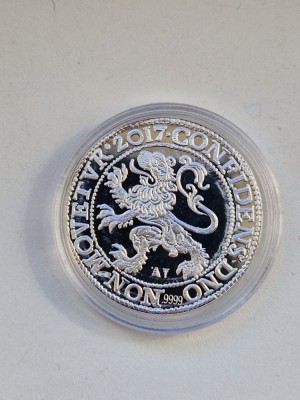 L&amp;ouml;wenthaler PROOF (1 Oz) cu certificat. Tiraj doar 5.000 buc ! foto