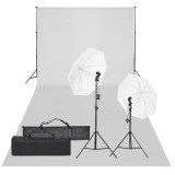 Cumpara ieftin Kit studio foto cu set de lumina si fundal