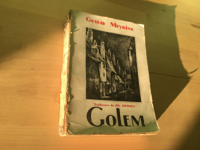 CARTE VECHE: Gustav Meyrink - Golem [1948] foto