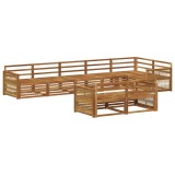 vidaXL Set de canapele de exterior 8 pcs natural 3383507