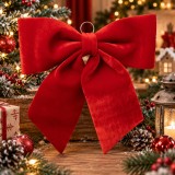 Fundita Decorativa XXL Rosu Catifea 67x8x70cm pentru Brad Craciun - F&eacute;&eacute;ric Lights And Christmas