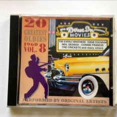* CD muzica: 20 Greatest Oldies 1960 Vol. 8, performed by original artists