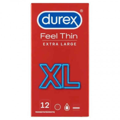 Prezervative Durex Feel Thin XL, 12 bucati foto