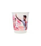 Set 5 pahare petrecere din carton model fotbal 200 ml, Godan