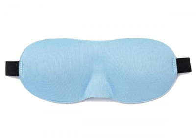 Masca pentru dormit, banda elastica, unisex, albastru foto