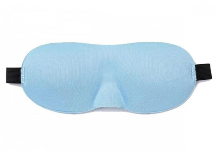 Masca pentru dormit, banda elastica, unisex, albastru