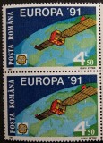 Lot Filatelic Europa CEPT 1991 &ndash; Satelit de Telecomunicații / Poșta Rom&acirc;nă - A583