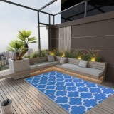 VidaXL Covor de exterior, ARAKIL albastru, 120x180 cm, PP