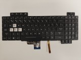 Tastatura Laptop Gaming, Asus, ROG Strix GL704G, GL704GM, GL704GS, GL704GV, GL704GW , iluminata, RGB 4 Zone, neagra, us