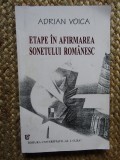 Etape In Afirmarea Sonetului Romanesc - A. Voica CU DEDICATIE SI AUTOGRAF