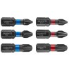 Set 6 Varfuri Impact Graphite, 25mm, PH1 PH2 PH3 PZ1 PZ2 PZ3, Otel S2, Surubelnite Profesionale