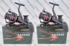 SET 2 Mulinete Feeder ROBINHAN RIVER MONSTER LA4000 tambur Long Cast, Baracuda