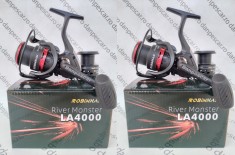 SET 2 Mulinete Feeder ROBINHAN RIVER MONSTER LA4000 tambur Long Cast