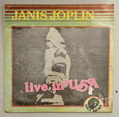 JANIS JOPLIN - LIVE IN USA DISC VINIL LP VG+ foto