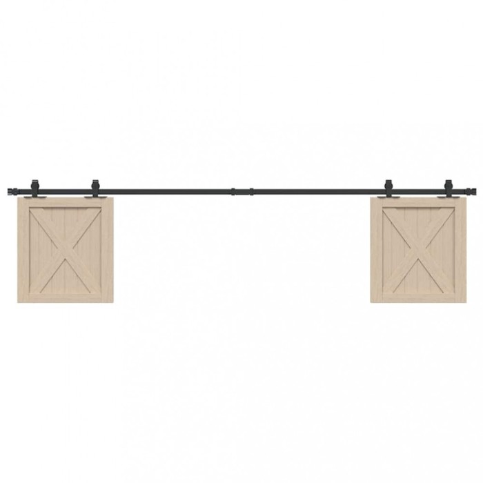 Gossi set usi glisante pentru dulap 213 cm otel carbon