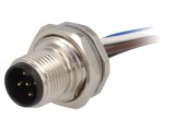 Soclu M12 PIN 5 tată IP67 pentru cabluri DeviceNet/CANopen