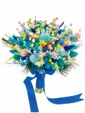 Buchet mediu personalizabil cu plante naturale uscate, (Multicolor), Eventissimi&reg;
