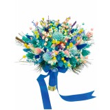 Buchet mediu personalizabil cu plante naturale uscate, (Multicolor)