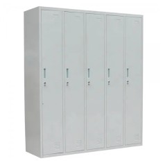 Vestiar metalic Premium 5 usi 1200x450x1800 mm (LxlxH), neasamblat, Extra Plus