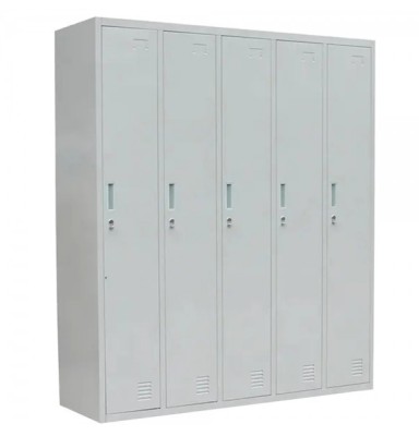 Vestiar metalic Premium 5 usi 1200x450x1800 mm (LxlxH), neasamblat, Extra Plus foto