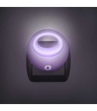 Lampa de veghe cu LED si senzor de lumina violet 1 LED /1W diametru, Phenom