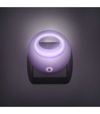 Lampa de veghe cu LED si senzor de lumina violet 1 LED /1W diametru foto