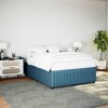 VidaXL Cadru de pat, albastru, 140x190 cm, catifea 3285010