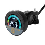 Indicator stare și nivel baterie &ndash; Voltmetru DC 12V&ndash;72V Li-ion și LiFePO4 cu display pentru bicicletă, trotinetă și scuter electric