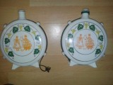 Plosca/kulacs portelan maghiar HOLLOHAZA, Decorative