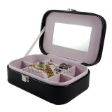 Cumpara ieftin Cutie Bijuterii Piele Ecologica Watchbox DENISE: Rosu, Negru, Camel, Maro, 20x14x7cm