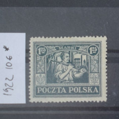 TS23 - Timbre serie Polonia - 1922 * nestampilat val 1.25