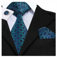 Set cravata + batista + butoni - matase - model 76