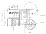 FEBI BILSTEIN 109087 Burduf, suspensie pneumatica