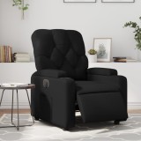 VidaXL Fotoliu rabatabil electric, negru, piele ecologică 3204758